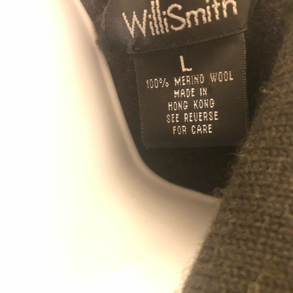 Willi Smith 100% Merino Wool Dark Green Sweater - Picture 4 of 4
